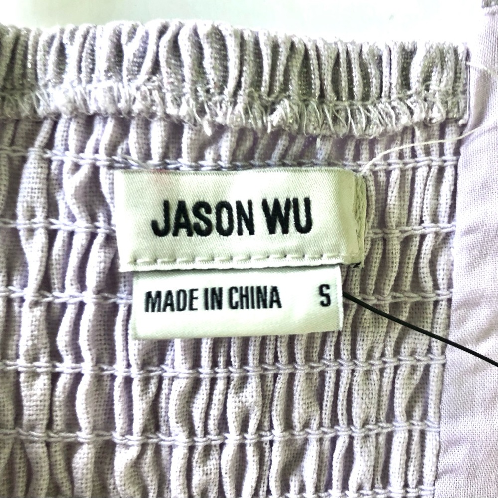 Jason Wu Crop Top Linen Blend Sz Small - Picture 7 of 11